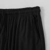 JEsilunmaMY Men's Athletic Sweatpants Plus Size Casual Pajama Pants with Elastic Waist Solid Color Thin Sleep Lounge Pants (Black,5X-Large) view 2