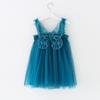 Baby Girls Butterfly Tutu Dress Summer Sleeveless Princess Birthday Party Dresses Toddler Little Girl First Communion Pageant Flower Sundress with Headband Outfit Set Blue Butterfly 18-24 Months view 4