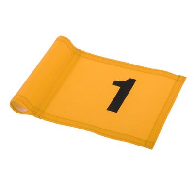 pistro Small Nylon Golf Flag Golf Practice Putting Green Flag - Yellow with Number 1