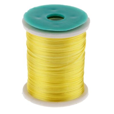 pistro Flash Thread Fly Tying Materials Fishing Flies Streamer Tying Accessory 250M - Yellow