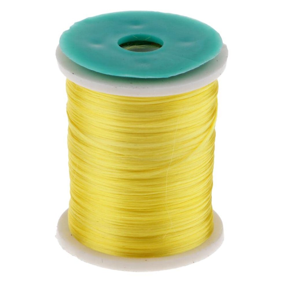 pistro Flash Thread Fly Tying Materials Fishing Flies Streamer Tying Accessory 250M - Yellow