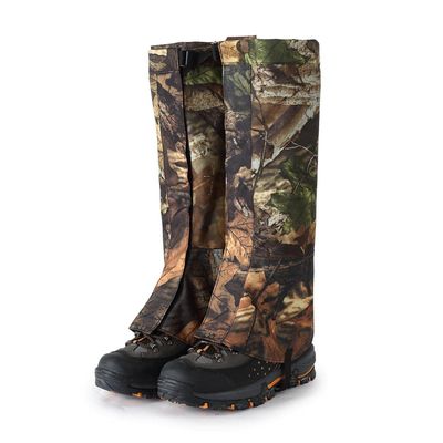 pistro 2pcs Waterproof Walking Snow Gaiters for Outdoor Hiking Hunting Trekking - XL