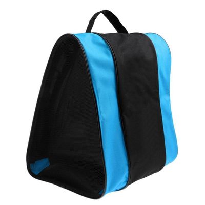 pistro Roller Inline Skate Bag Backpack, Professional Skates Bag for Skating Boots Holder Storage Carrier Case Pouch Hand Tote, Waterproof Heavy Duty - Blue
