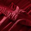 JEsilunmaMY Men's Loose Casual Summer Shorts Elastic Waist Stretch Comfy Sleep Shorts Solid Color Pajama Short with Pocket (Red,3X-Large) view 2