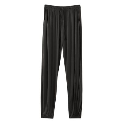 JEsilunmaMY Men's Athletic Sweatpants Plus Size Casual Pajama Pants with Elastic Waist Solid Color Thin Sleep Lounge Pants (Dark Grey,5X-Large)