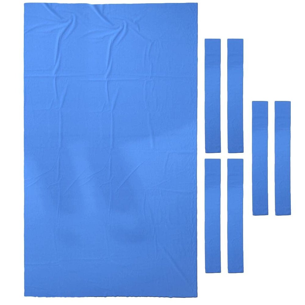 pistro Worsted Pool Table Felt 7/8 Foot Billiard Snooker Table Cloth Side Strips - 7ft Blue