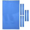 pistro Worsted Pool Table Felt 7/8 Foot Billiard Snooker Table Cloth Side Strips - 7ft Blue view 1