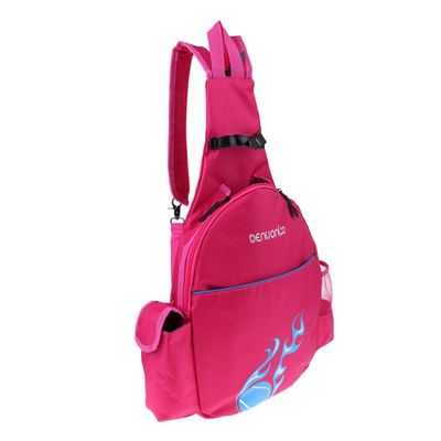 pistro Premium Tennis Racket Backpack - Wear Resistant & Durable - Single Or Double Shoulder Bag for Sports Or Daily Use - Rose Red, as described