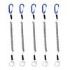 pistro Fishing Lanyard (5 Pack), Safety Rope Wire Steel for Securing Pliers, Lip Grips, Fish Tackle Tool in Boating, Kayak, Camping and Hunting - Blue, as described view 1