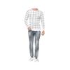 Caliph Impex Full Sleeves 100% Cotton Crew Neck T-Shirt for Men's White view 4