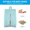 PATIKIL Waterproof Shoes Bags, 3 Pack Travel Storage Bag Portable Shoes Organizer with Zipper for Travel Outdoor, Lake Blue view 4