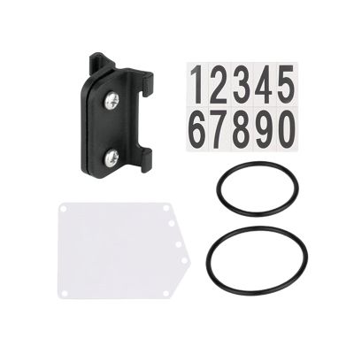 B Baosity Number Plate and Holder Fixed Parts for Cycling Accessories Triathlon Race Bike, Round Tube