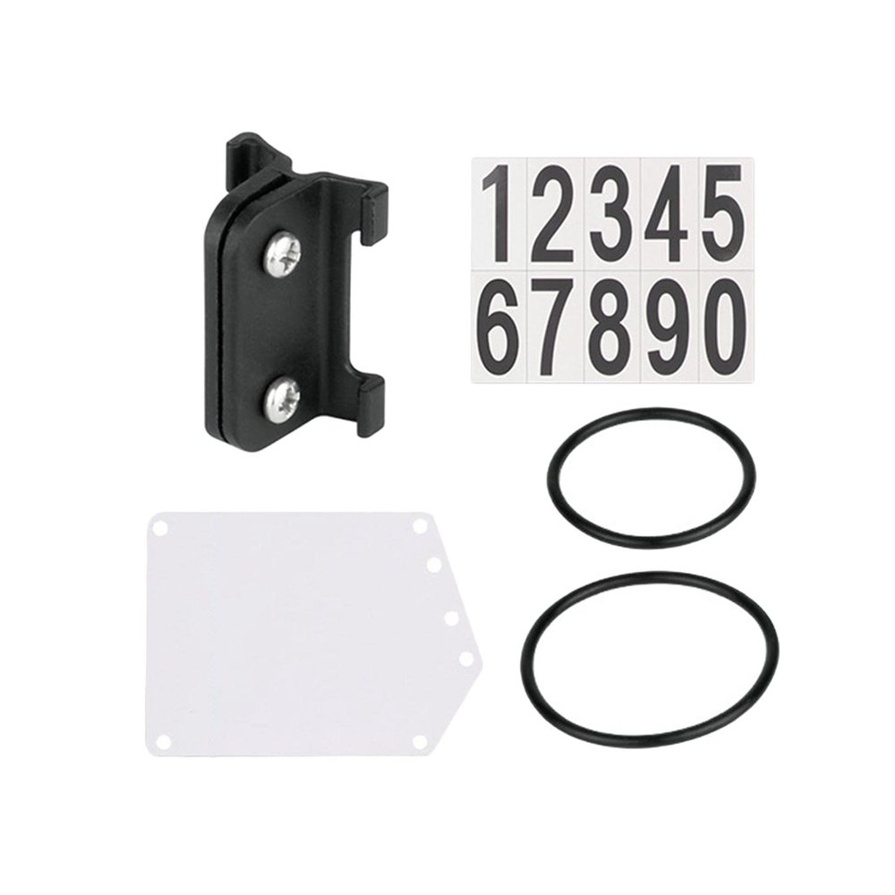 B Baosity Number Plate and Holder Fixed Parts for Cycling Accessories Triathlon Race Bike, Round Tube