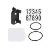 B Baosity Number Plate and Holder Fixed Parts for Cycling Accessories Triathlon Race Bike, Round Tube view 1