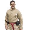 ARM CASTLE Medieval Short Gambeson Padded Protective Armor Full Sleeve Aketon Historical Under Armor For Reenactments SCA (Camel, Large) view 2