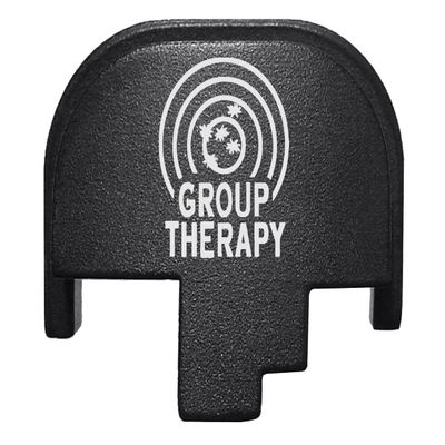 NDZ Performance Rear Slide Cover Plate for Smith & Wesson M&P M2.0 Full Size & Compact 9MM .40 S&W .357 Sig .45 ACP Laser Engraved Aluminum in Black - Group Therapy Target