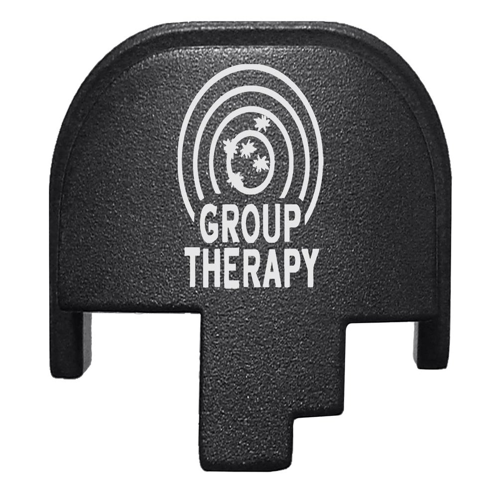 NDZ Performance Rear Slide Cover Plate for Smith & Wesson M&P M2.0 Full Size & Compact 9MM .40 S&W .357 Sig .45 ACP Laser Engraved Aluminum in Black - Group Therapy Target