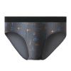 URROA Underwear For Men Men's Cotton Underwear Summer Sports Breathable Briefs Trend Printing Cotton Large Size Underwear,grey,XL view 1