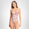 Maaji Women's Standard Signature Cut Classic One Piece, White view 4