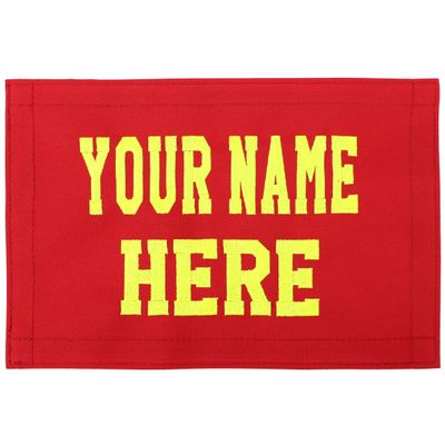 Lightning X Custom Embroidered Rip-Away Patch for LXP Fire Fighter Turnout Gear Bags w/Embroidered Name - RED