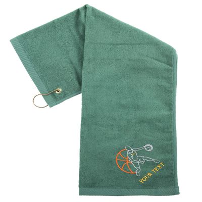 Mato & Hash Custom Basketball Towels, Sports Towels, Personalized Basketball Towels for Teams - Dribbling - 10PK Hunter CE6900Basketball S3-2