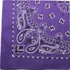 ARMYU Classic Trainmen Paisley Bandanas, Military Army Head Scarf Do-rag Cotton Bandanna (Purple - 22") view 1
