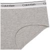 Calvin Klein Kids Girls' Modern Cotton Hipster Underwear 2-Pack, Heather Grey/Black, Large view 3