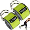 Gradient Fitness Ankle Straps (2 Pack) | Ankle Strap for Cable Machine, Ankle Bands for Working Out, Cable Ankle Strap, Cable Machine Attachment, Ankle Cable Attachments for Gym (Green, 2 D-Rings) view 1