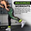 Gradient Fitness Ankle Straps (2 Pack) | Ankle Strap for Cable Machine, Ankle Bands for Working Out, Cable Ankle Strap, Cable Machine Attachment, Ankle Cable Attachments for Gym (Green, 2 D-Rings) view 2
