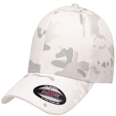 The Hat Pros Original Flexfit Wooly Cotton Twill Cap - Large-X-Large - Multicam Alpine