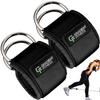 Gradient Fitness Ankle Straps (2 Pack) | Ankle Strap for Cable Machine, Ankle Bands for Working Out, Cable Ankle Strap, Cable Machine Attachment, Ankle Cable Attachments for Gym (Black, 2 D-Rings) view 1