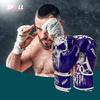 Spall Pro US Boxing Training Set - Synthetic Leather Boxing Gloves with Focus Pad Boxing Mitts, MMA Training with Punch Gloves MMA Boxing Mitts for Kids Adults, Born to Fight Blue - 10 Oz view 3