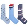 Chaps Mens Casual Sailboat Crew Socks 3 pair pack, Sailboat (Denim), 6-12 US view 1