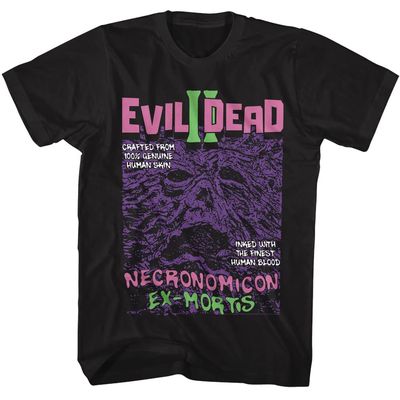 American Classics Evil Dead II Movie T-Shirt Ex-Mortis Mens Short Sleeve T Shirts 80s Horror Film Graphic Tees Black