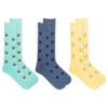 Chaps Mens Casual Fashion Cushioned Crew - 3 Pair Pack Navy Double Window Pane Socks, Double Window Pane (Navy), 6-12 US view 1