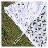 3X4M 4X7M 5X10M 8X8M 10X10M Gazebo Decoration Camouflage Net Sun Protection, Blinds Sunshade Net, Snow Camo Netting, Customizable, For Outdoor Camping Pergola Theme Party Decorations - White ( Size : view 3