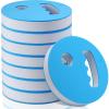 Honoson 8 Pcs Water Exercise Discs 7.1 Inch Diameter Water Weights for Pool Exercise Set Aerobic Equipment EVA Foam Hand Held Swim Disc for Adults Swimming Beginner(Blue White)