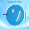 Honoson 8 Pcs Water Exercise Discs 7.1 Inch Diameter Water Weights for Pool Exercise Set Aerobic Equipment EVA Foam Hand Held Swim Disc for Adults Swimming Beginner(Blue White) view 2