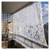 White Camouflage Net, Snow Camo Netting 2x3m, 5x6m, 6x8m, 8x8m Hunting Military Net Indoor Outdoor Decoration Garden Pergola Camping Gazebo, Shade Net, Car Cover, Reinforced Camouflage Netting ( Size view 1