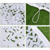 White Camouflage Net, Snow Camo Netting 2x3m, 5x6m, 6x8m, 8x8m Hunting Military Net Indoor Outdoor Decoration Garden Pergola Camping Gazebo, Shade Net, Car Cover, Reinforced Camouflage Netting ( Size view 2