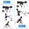 4 Pcs Fishing Boat Rods Holder 360 Degree Adjustable Folding Fishing Pole Holders with Large Clamp Opening for Boat Trolling Holder Pole Stand Rack Rod Bracket for Kayak Canoe Dock view 4