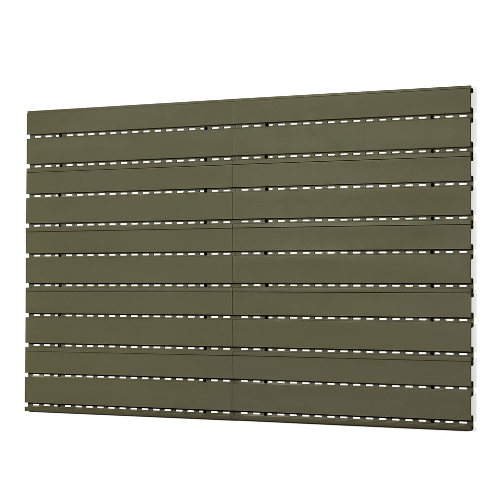 Savior Equipment Wall Rack System Heavy-Duty Steel Slatwall Panels Wall Mount Storage, 5 or 10 Pieces Modular Firearms Gun Wall Gear Accessories Organizer