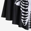 ROSE GAL Womens Plus Size Skeleton Print Flounce Crisscross Strappy Tankini Swimwear Set(Black_2/4X) view 4