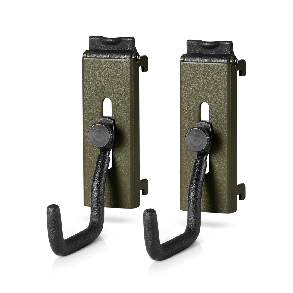 Savior Equipment Wall Rack System Heavy-Duty Steel Tactical J-Hooks for Handgun Pistol Revolver Wall Mount Hanger, Modular Firearms Gun Wall Gear Accessories Organizer, 5-Pair