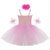 Aislor Girls' Camisole Skirted Leotards Professional Ballet Tutu Dress Swan Lake Dance Costumes Ballerina Dancewear Pink 3-4 Years view 2