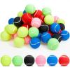60 Pcs Tennis Balls Bulk Standard Tennis Training Ball Tennis Practice Balls PET Dog Playing Balls Tennis Accessories for Beginner Practice Training Sports, 6 Colors view 1