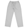 JEsilunmaMY Men's Linen Lounge Pants Elastic Waist Drawstring Pocket Slacks Solid Color Casual Loose Straight Leg Trousers (Light Grey,5X-Large) view 1