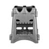 BRASSU Outdoor Camping Folding Stainless Steel firewood Stove Hiking Portable Ultra-Light Titanium Alloy firewood Stove (Size : S/S Round) view 4