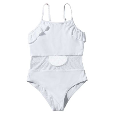 Girls' Swimsuit Beach Sport Thin Straps Newborn Boy (White, 7-8Y)