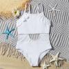 Girls' Swimsuit Beach Sport Thin Straps Newborn Boy (White, 7-8Y) view 2